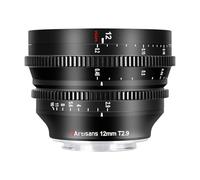 7Artisans Objectif cinéma ultra grand angle T2.9 12 mm, f/2.9 APS-C, focus manuel, faible distorsion, Z Mount compatible