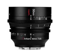 7artisans Objectif grand angle T1.05 de 50 mm compatible avec appareil photo sans miroir Fuji X, mise au point manuelle à faible distorsion, mini objectif cinéma noir.