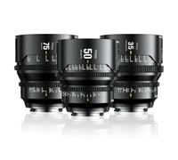 7artisans Traumserie Lot d'objectifs cinéma 35 mm/50 mm/75 mm T1.5 - Objectifs cinéma plein format pour montures en L (quatre types de raccords à baïonnette)
