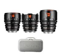 7atisans T2.1 Lot de 3 objectifs Cine-objectif 10/16/25 mm Série 3 Super 35 Hope Prime pour appareils photo à monture RF EOS R6RED et autres appareils photo (noir)