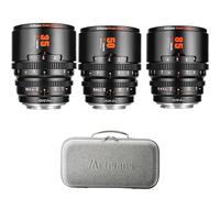7atisans T2.1 Lot d'objectifs 35/50/85 mm Série 3 Super 35 Hope Prime pour appareils photo à monture RF EOS R6RED et autres appareils photo (noir)