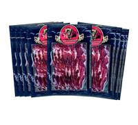 7B PREMIUM Jambon d'Épaule 50% Race Ibérique | Fabriqué à partir de Porcs Ibériques Nourris aux glands et Processus de Curation Naturelle | Jamon Iberico Bellota | 20 Mois (En tranches 10 X 100 gr.)