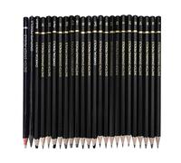 7B6B, 5B, 4B, 3B, 2B, HB, H, 2H, 3H, 4H, 5H, 6H pour Les Artistes Professionnels débutants, 24Pcs Crayon Graphite Painting Tools, Ensemble de à DessinDessin Crayon à Croquis 8B