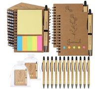7CDXD 12 Set Coffret Cadeau pour Collègue, Cadeaux d'appréciation des Employés, Mini Cahiers de Motivation avec Notes Autocollantes, Stylos de Motivation et Sacs Cadeaux