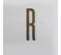7CM Numéro De Maison Autocollant En Alliage De Zinc Bronze De, Numéros De Pièce for Portes, Numéros Extérieurs for Adresse De Maison, for Boîtes Aux Lettres Voiture Panneau De Porte Fenêtre(Letter R)