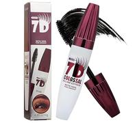 7D Colossal Fiber Mascara Waterproof - Volumizing & Lengthening Lash Mascara, Smudge-Proof Curling Formula for Long Lasting Fuller, Thicker Lashes (1 PC)