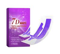 7D Strips De Blanchiment Des Dents Violettes, Bandes Pour Blanchir Les Dents Et Fraîcher L'haleine, Formule Douce, Blancheur Durable, Soins Et Traitements Buccaux, Adaptées Aux Dents Sensibles (1pcs)