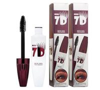 7D Waterproof Mascara Volume longue durée et reconstructible Longueur naturelle Cils magnifiquement pleins Inaltérable Maquillage des yeux épaissir pour un mouvement défini