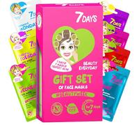7Days Coffret Cadeau De Soins Pour Le Visage Avec Masques en Feuille - Ensemble De Masques En Tissu Hydratants, Nourrissants, Coffret Cadeau Beauté Avec Masque Visage Pour Femmes