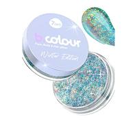 7DAYS Glitter pour le maquillage | Gel scintillant bleu holographique pour les cheveux, les yeux et les lèvres | Glitter Top pour fard à paupières sans colle pour le maquillage des enfants, 25 g