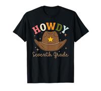 7e année Enseignant rodéo Country Western Howdy septième année T-Shirt