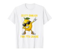 7e année Zesty Enough Lemon Rocking Back to School T-Shirt