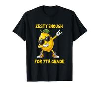 7e année Zesty Enough Lemon Rocking Back to School T-Shirt