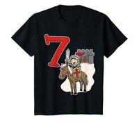 7e anniversaire du chevalier - Château et numéro 7 T-Shirt