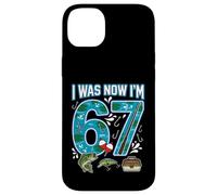 7e Anniversaire J'avais 6 Ans Maintenant J'Ai 7 Ans Six Seven 67 Fishing Fish Boy Coque pour iPhone 14 Plus