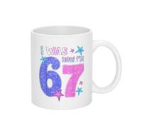 7E Anniversaire. J'Avais 6 Ans, Maintenant J'En Ai 7. 67 Mug Jolis Tasse Céramique Mug À Café Pour Cuisine Chocolat Chaud Travail 330Ml