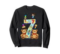 7e Anniversaire Rainbow Bear 67 Six et Seven Meme Number Sweatshirt