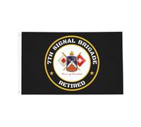 7E Brigade De Transmissions Américaine (À La Retraite) Drapeau Décoratif Drapeau De Jardin Avec Œillets Garden Flag Pour Vacances Pelouse Porche 90X150Cm