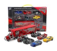 7e ensemble Disney Pixar Cars 3 Flash McQueen Jackson Storm Mack Oncle Truck 1:55 modèle de voiture en métal moulé sous pression