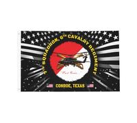 7E Escadron Du 6E Régiment De Cavalerie À Double Face Drapeau Couleurs Vives Drapeau De Jardin Résistant Aux Intempéries Bannière Pour Fête Bar Pelouse 90X150Cm