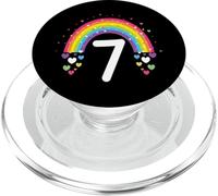 7ème Anniversaire cœurs Arc-en-Ciel 7 Ans PopSockets PopGrip pour MagSafe