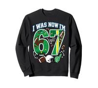 7ème Anniversaire I Was 6 Now I'm 7 Six Seven 67 AmericanFootball Sweatshirt