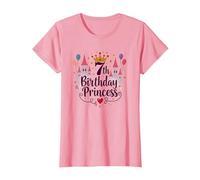 7ème Anniversaire Princess: Royal Castle Celebration T-Shirt, Femme, Rose, XL