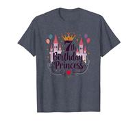7ème Anniversaire Princess: Royal Castle Celebration T-Shirt, Homme, Bleu Chiné, L