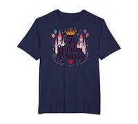 7ème Anniversaire Princess: Royal Castle Celebration T-Shirt, Homme Grandes Tailles, Bleu Marine, 4X Tall