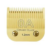 7FC/5FC/4FC/#10/#30/#40 Ensemble De Lames Amovibles En Céramique Pro for Tondeuse for Chien, Compatible Avec Andis, A5, Compatible Avec Les Tondeuses Wahl, Série KM10(OA(1.2mm))