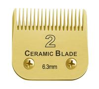 7FC/5FC/4FC/#10/#30/#40 Ensemble De Lames Amovibles En Céramique Pro for Tondeuse for Chien, Compatible Avec Andis, A5, Compatible Avec Les Tondeuses Wahl, Série KM10((6.3mm))