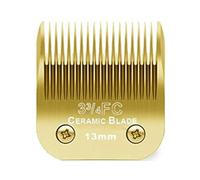 7FC/5FC/4FC/#10/#30/#40 Ensemble De Lames Amovibles En Céramique Pro for Tondeuse for Chien, Compatible Avec Andis, A5, Compatible Avec Les Tondeuses Wahl, Série KM10(3FC(13mm))
