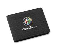 7ffeiLL Porte-Cartes de Crédit pour Alfa Romeo Giulia Stelvio, Porte-Cartes de Crédit, Portefeuille, Pochette pour Permis de Conduire,Black