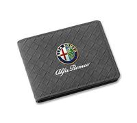 7ffeiLL Porte-Cartes de Crédit pour Alfa Romeo Giulia Stelvio, Porte-Cartes de Crédit, Portefeuille, Pochette pour Permis de Conduire,Grey