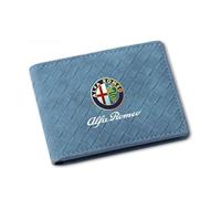 7ffeiLL Porte-Cartes de Crédit pour Alfa Romeo Giulia Stelvio, Porte-Cartes de Crédit, Portefeuille, Pochette pour Permis de Conduire,Blue