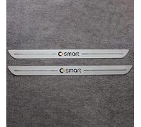 7ffeiLL Seuil de Porte en Acier Inoxydable pour Smart Fortwo 451 453, Protection Contre Les Rayures du Seuil de Porte, Protège-pédale, Accessoires de Voiture