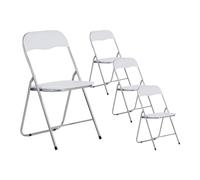 7H SEVEN HOUSE Lot de 4 chaises pliantes rembourrées Basic 44 x 46 x 79 cm 7house