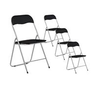 7H SEVEN HOUSE Lot de 4 chaises pliantes rembourrées Basic 44 x 46 x 79 cm 7house