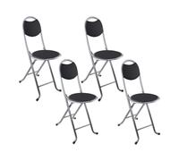 7H SEVEN HOUSE Lot de 4 tabourets pliables avec dossier 32 x 36 x 73,5 cm 7 maison