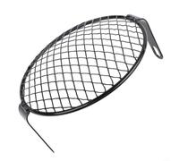 7inch Motorcycle Headlight Mesh Grill Cover Protector Guards Square Metal Cover (Rhombus)