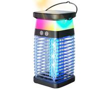7JI Lampe Anti-Moustique Solaire,Pièges Anti Mouche Rechargeable pour Les Femmes Enceintes,Les Enfants et Les Animaux de Compagnie,Piège à Moustiques Électrique pour Intérieur et Extérieur,Camping