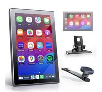 7JI Wireless Apple Carplay Screen & Android Auto, Portrait & Landscape Screen, Backup Camera, Portable Car Audio Receivers, GPS Navigation, Bluetooth, Voice Control,Mirror Link, OTA, Magnetic Mount