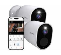 7Links 2 caméras de surveillance d'extérieur rechargeables connectées 2K IPC-930