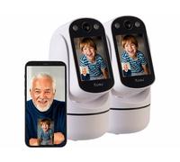 7Links 2 caméras de surveillance motorisées Pan-Tilt Full HD connectées avec écran