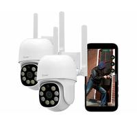 7Links 2 caméras d'extérieur 2K Pan-Tilt connectées IPC-905.track avec vision nocturne