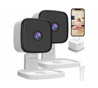 7Links 2 mini caméras connectées IP 2K IPC-240 avec vision nocturne et support 360°