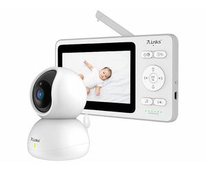7Links Babyphone avec caméra orientable et écran couleur VBP-430