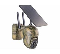 7Links Caméra connectée solaire 2 K Pan-Tilt, aspect camouflage