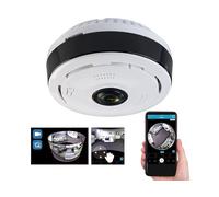 7Links Caméra de surveillance IP panoramique connectée 2K IPC-530.wide avec vision nocturne
