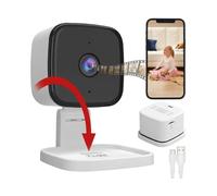 7Links Mini caméra connectée IP 2K IPC-245 avec vision nocturne IR et support 360°